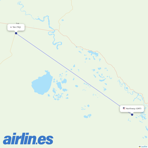 40-Mile Air at ORT route map
