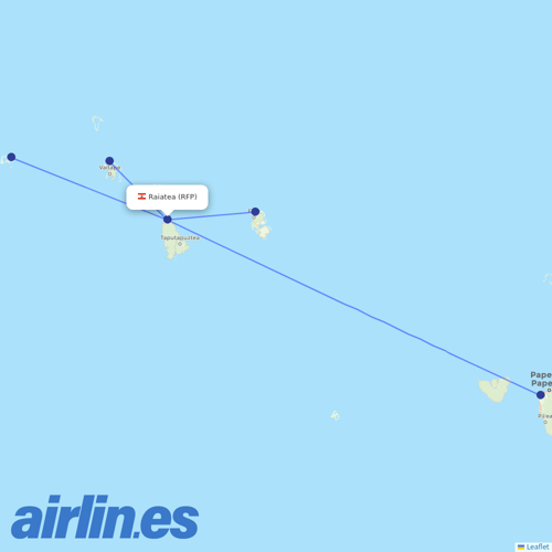 Air Tahiti at RFP route map