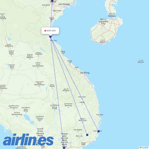 Vietnam Airlines at VII route map