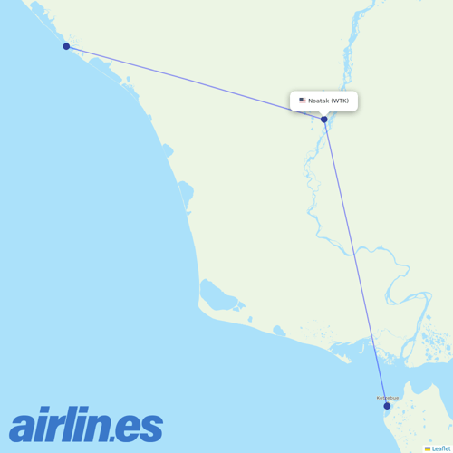 Easy Fly Express at WTK route map