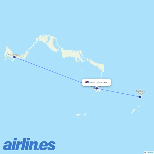 interCaribbean Airways at XSC route map