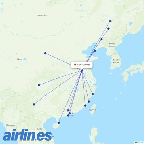 Loong Air at XUZ route map