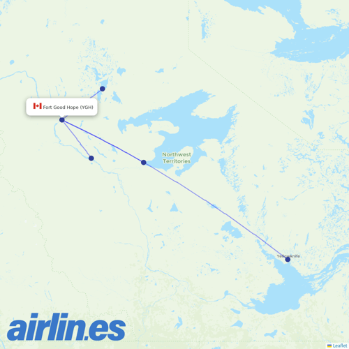North-Wright Airways
 at YGH route map