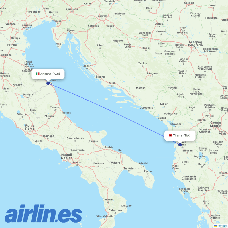 Albawings from Falconara destination map