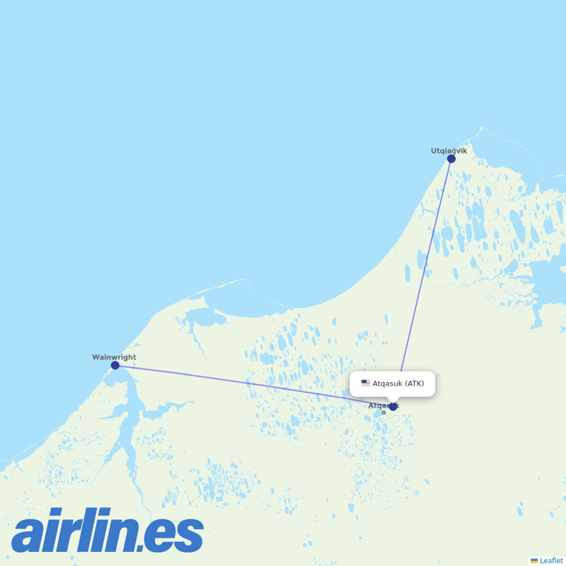 Astral Aviation from Atqasuk Edward Burnell Sr Memorial Airport destination map