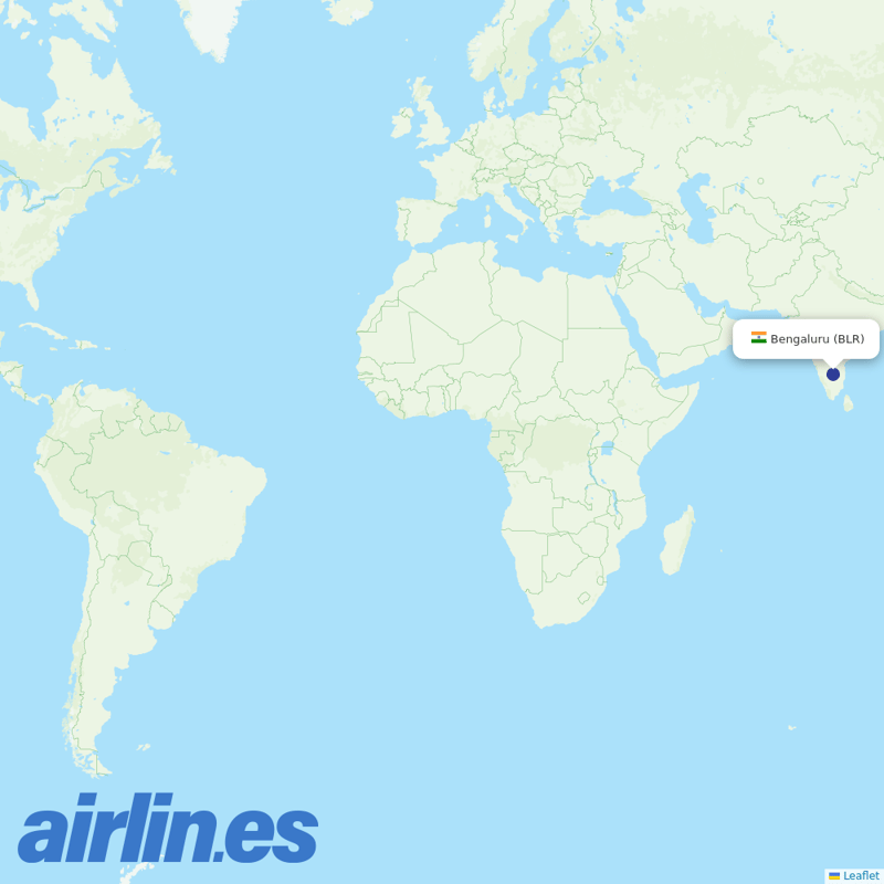 American Airlines from Kempegowda International Airport destination map