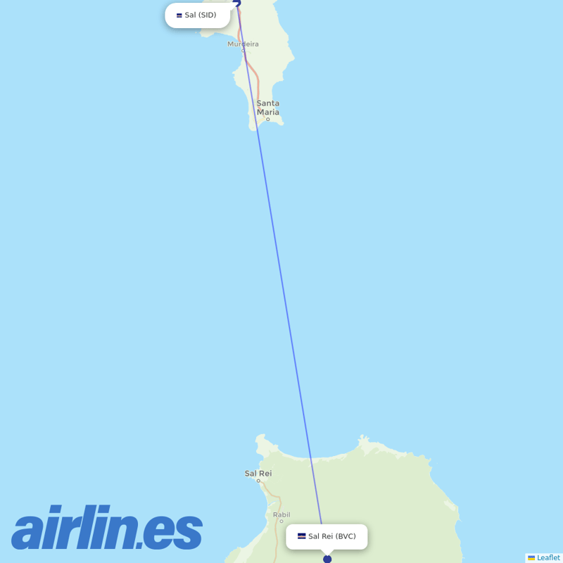 Neos from Rabil Airport destination map