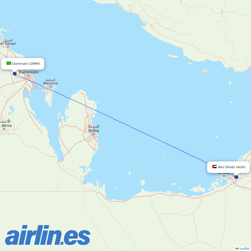Intercontinental Airways (Gambia) from King Fahd International destination map