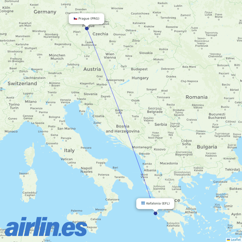 SmartWings from Kefalonia destination map