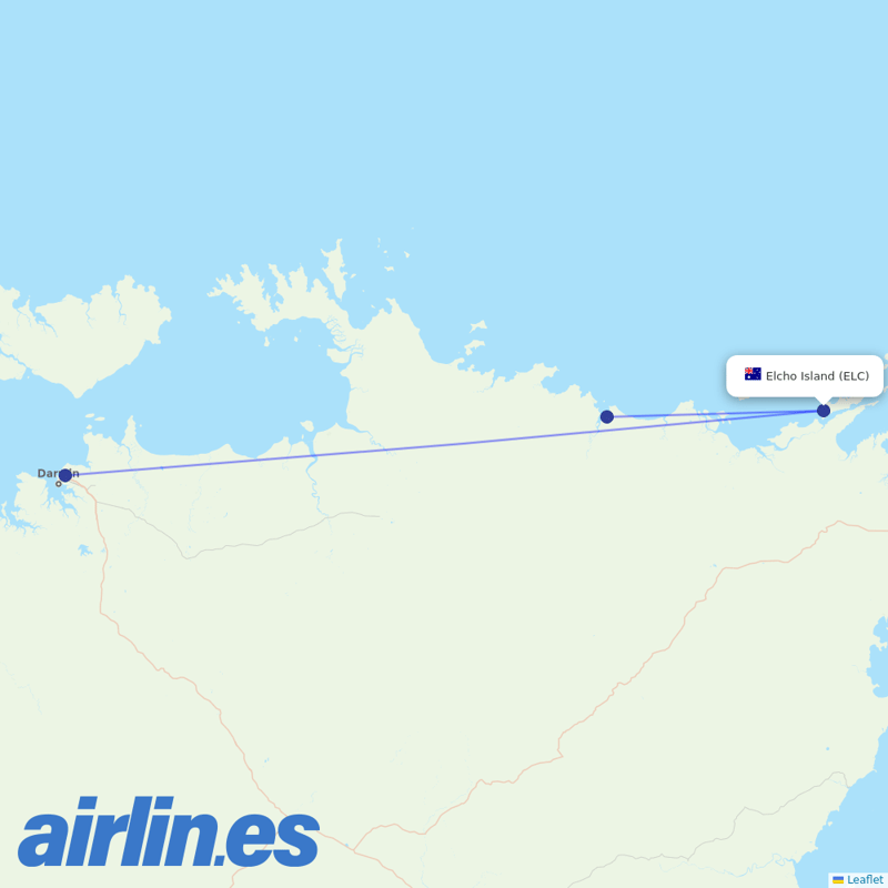 Airnorth from Elcho Island Airport destination map