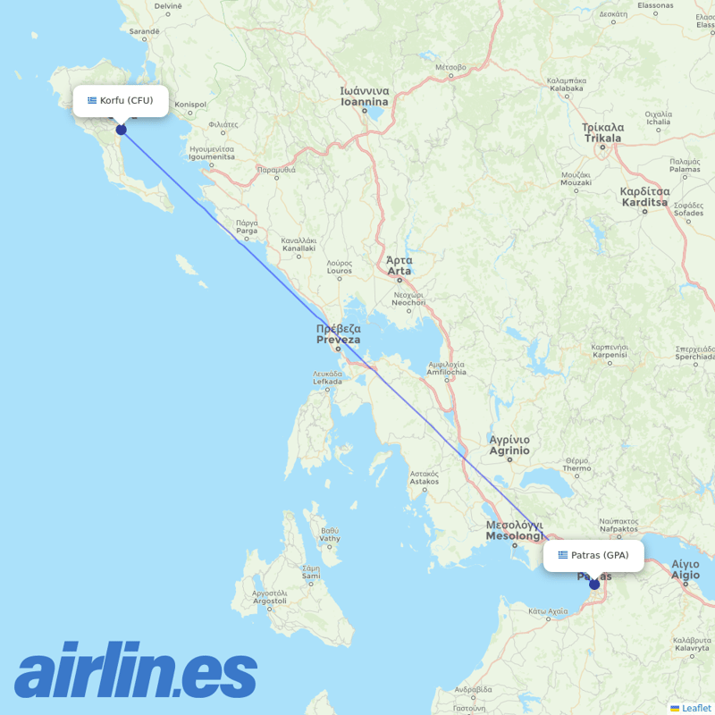 TUI Airlines Belgium from Araxos Airport destination map