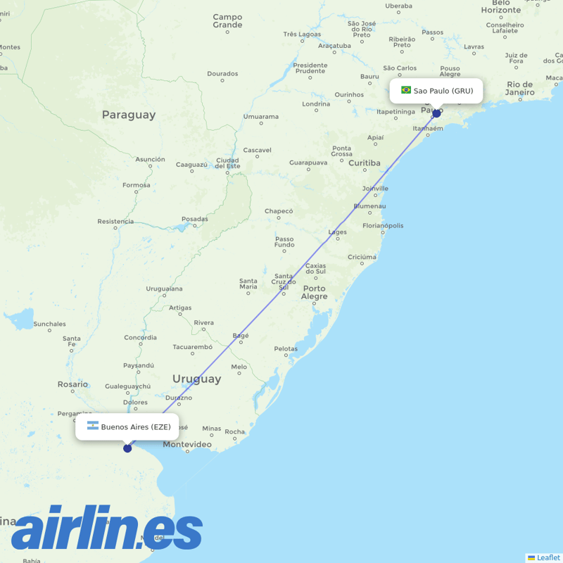 Felix Airways from São Paulo/Guarulhos International Airport destination map