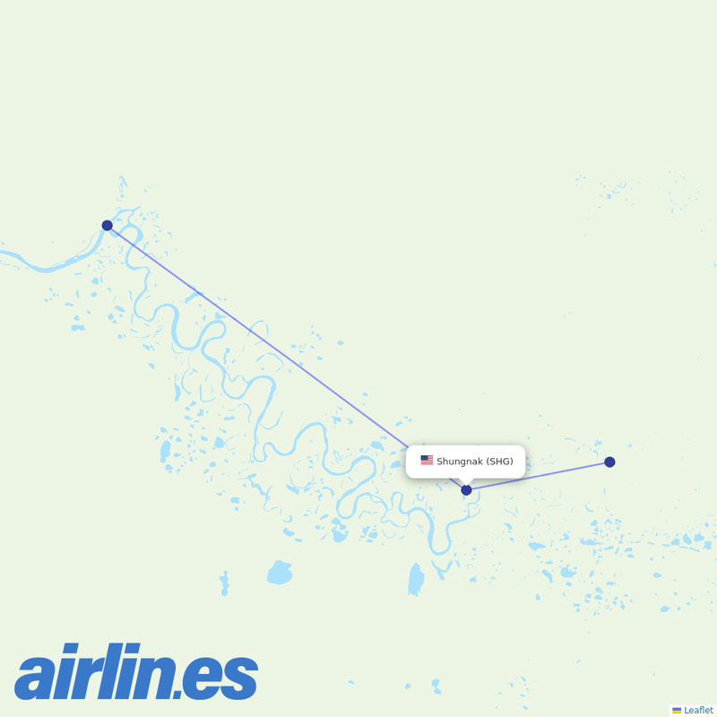 Easy Fly Express from Shungnak Airport destination map