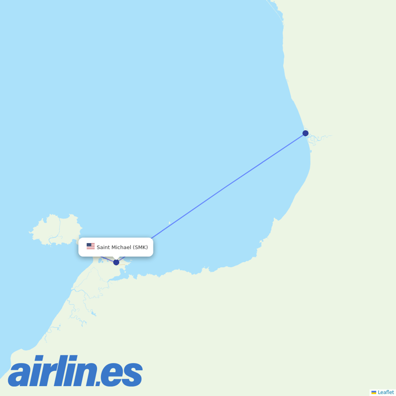 Easy Fly Express from Saint Michael destination map
