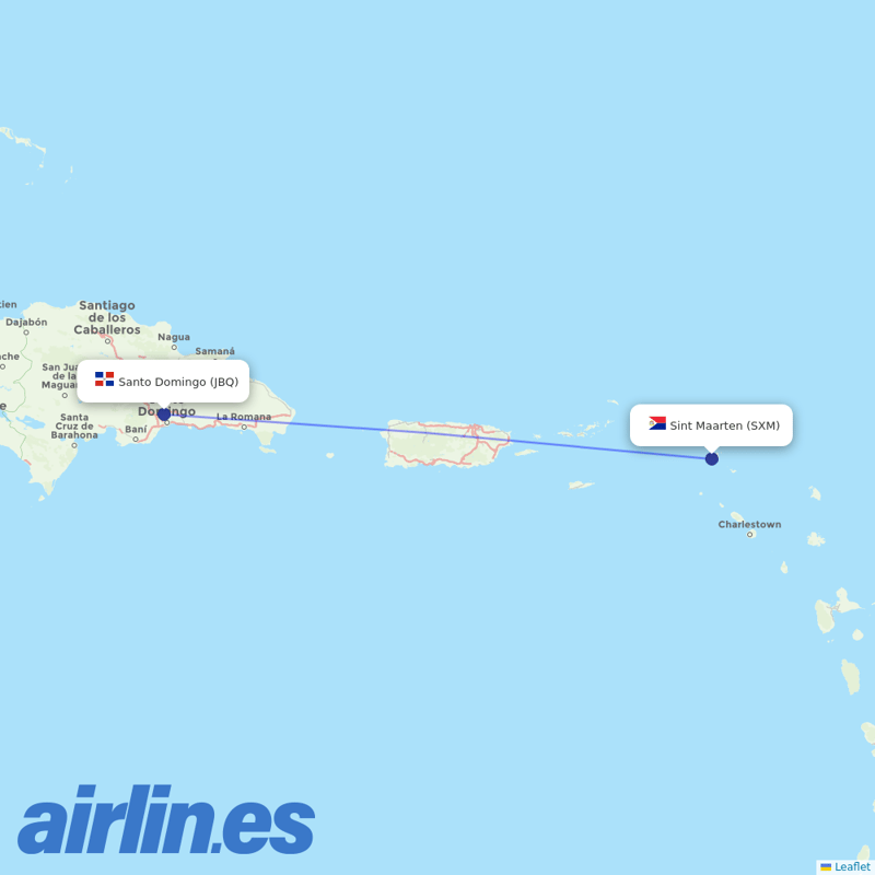 Alliance Air from Princess Juliana International destination map
