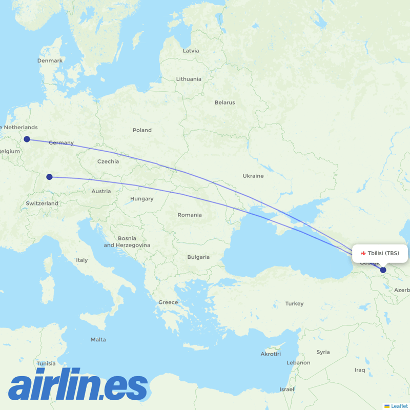 Eurowings from Lochini destination map
