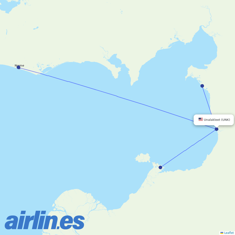 Easy Fly Express from Unalakleet destination map